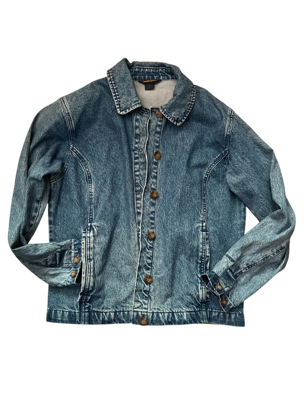Women’s vintage Y2K woolrich denim shacket jean jacket size medium